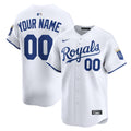 Kansas City Royals Nike White Home Limited Custom Jersey