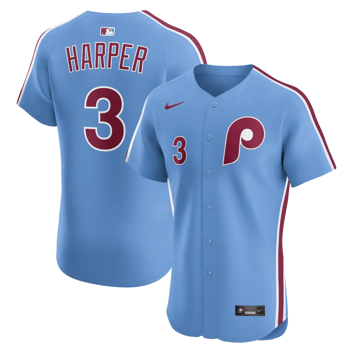 Philadelphia Phillies Bryce Harper Nike White Home Elite Jersey