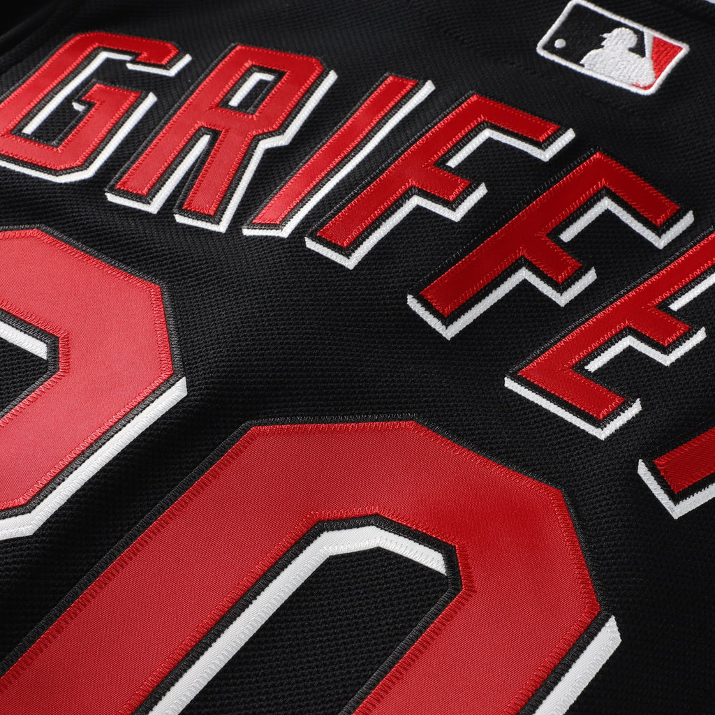 Cincinnati Reds Ken Griffey Jr. Mitchell & Ness Black Cooperstown Collection Authentic Mesh Batting Practice Jersey