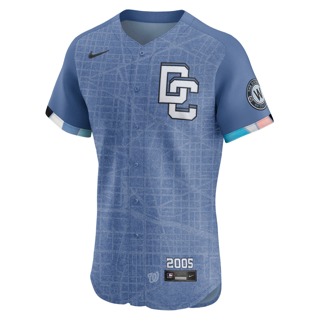 Washington Nationals Nike Blue 2025 City Connect Elite Jersey