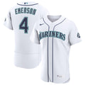 Seattle Mariners Colt Emerson Nike White Home 50th Season Authentic Jersey