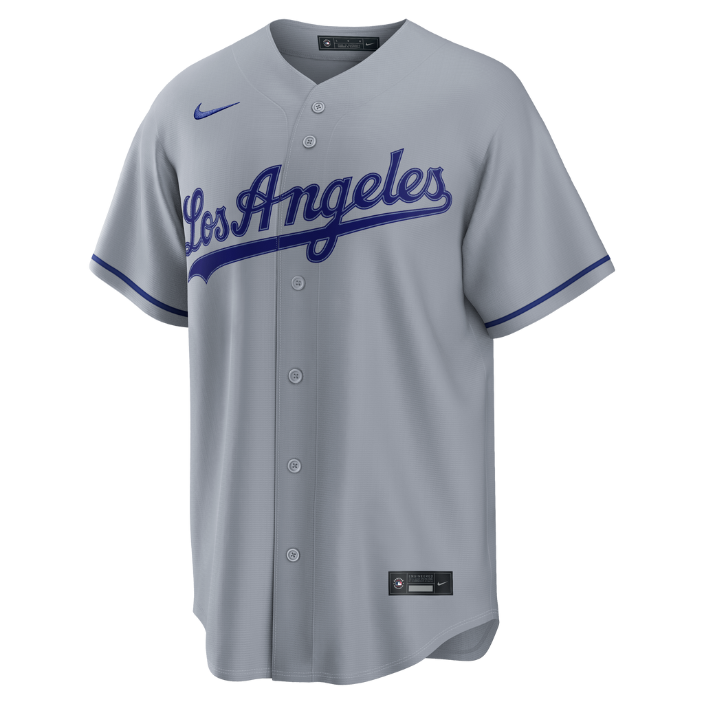 Los Angeles Dodgers Kyle Tucker Nike Gray Road Replica Jersey