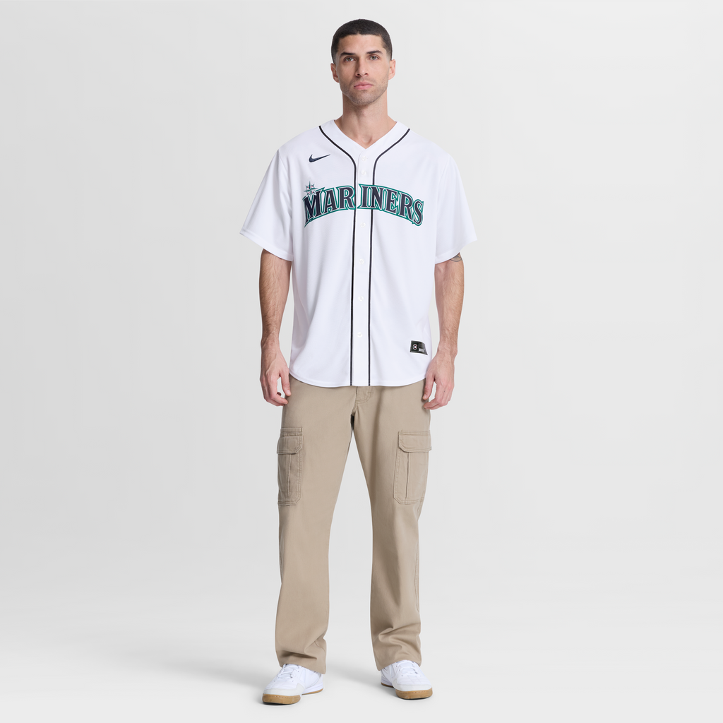 Seattle Mariners Bryce Miller Nike White Home Replica Jersey