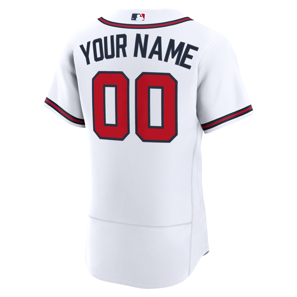 Atlanta Braves Nike White Home Authentic Custom Jersey