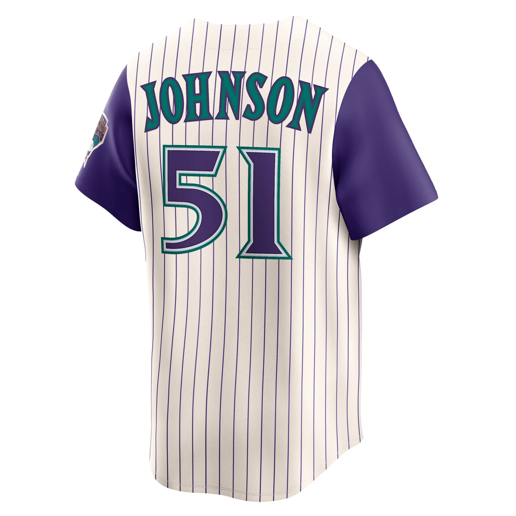 Arizona Diamondbacks Randy Johnson Nike Black Throwback Cooperstown Collection Limited Jersey