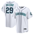 Seattle Mariners Cal Raleigh Nike White Home Stadium 50th Season Patch Jersey