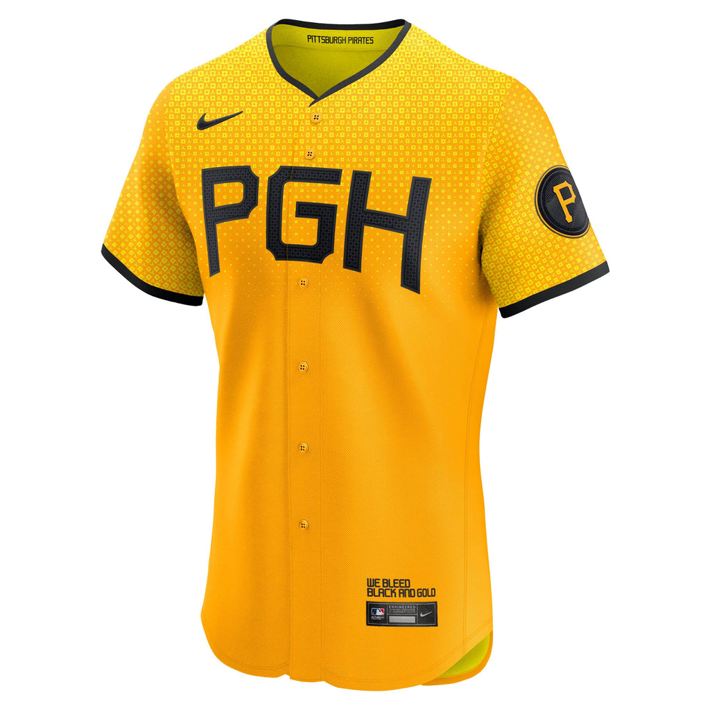 Pittsburgh Pirates Nike Gold City Connect Elite Jersey