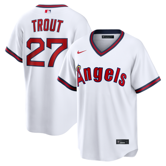 Los Angeles Angels Mike Trout Nike White Alternate Replica Jersey