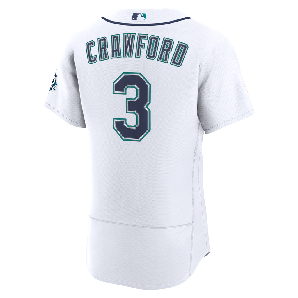 Seattle Mariners J.P. Crawford Nike White Home 50th Season Authentic Jersey