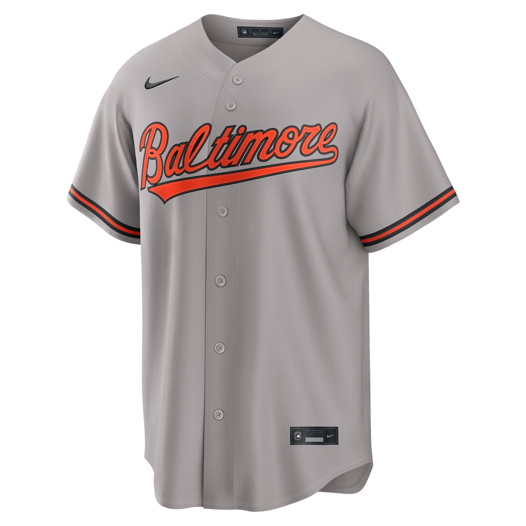 Baltimore Orioles Gunnar Henderson Nike Gray Road Replica Jersey