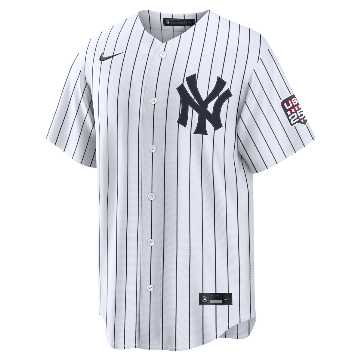 Fourth of July New York Yankees Giancarlo Stanton Nike White USA 250 Stadium Jersey