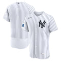 New York Yankees Nike White Home Sponsor Patch Authentic Jersey