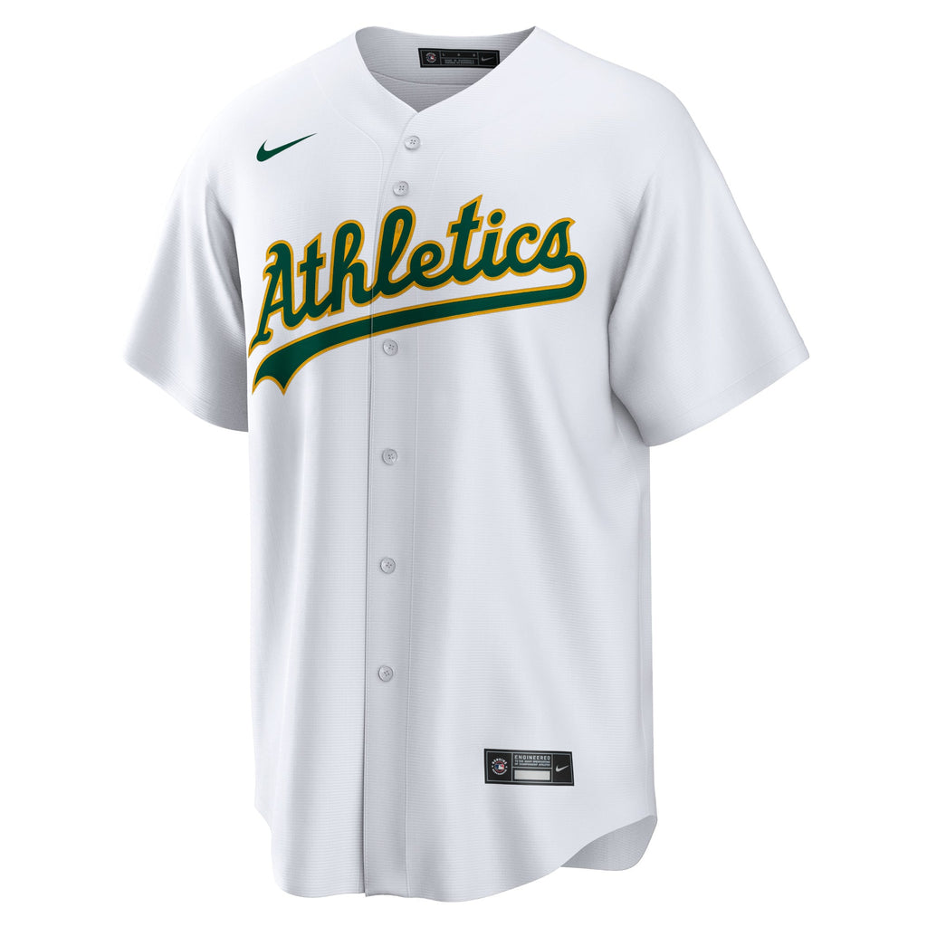 Athletics Nike White Home Blank Replica Jersey