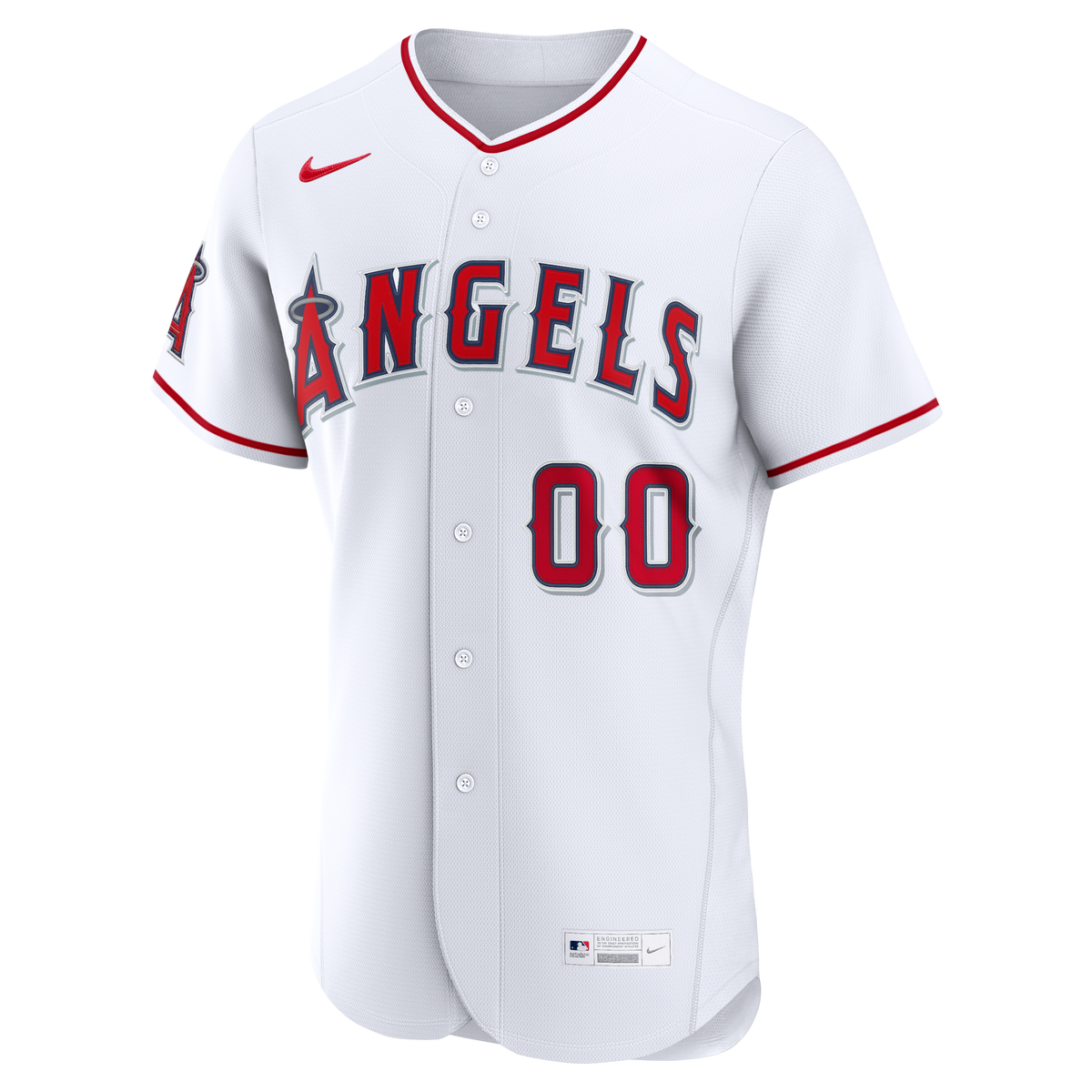 Los Angeles Angels Nike White Home Authentic Custom Jersey