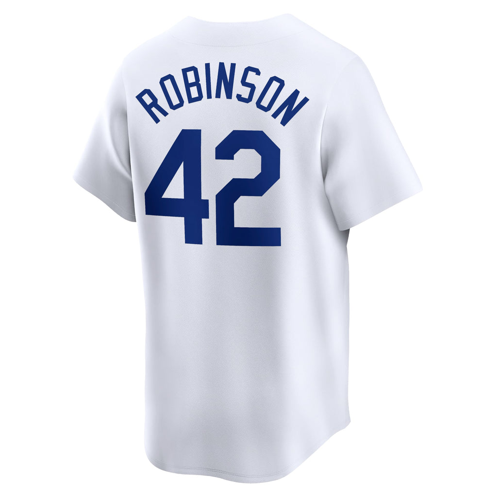 Brooklyn Dodgers Jackie Robinson Nike Gray Throwback Cooperstown Collection Limited Jersey