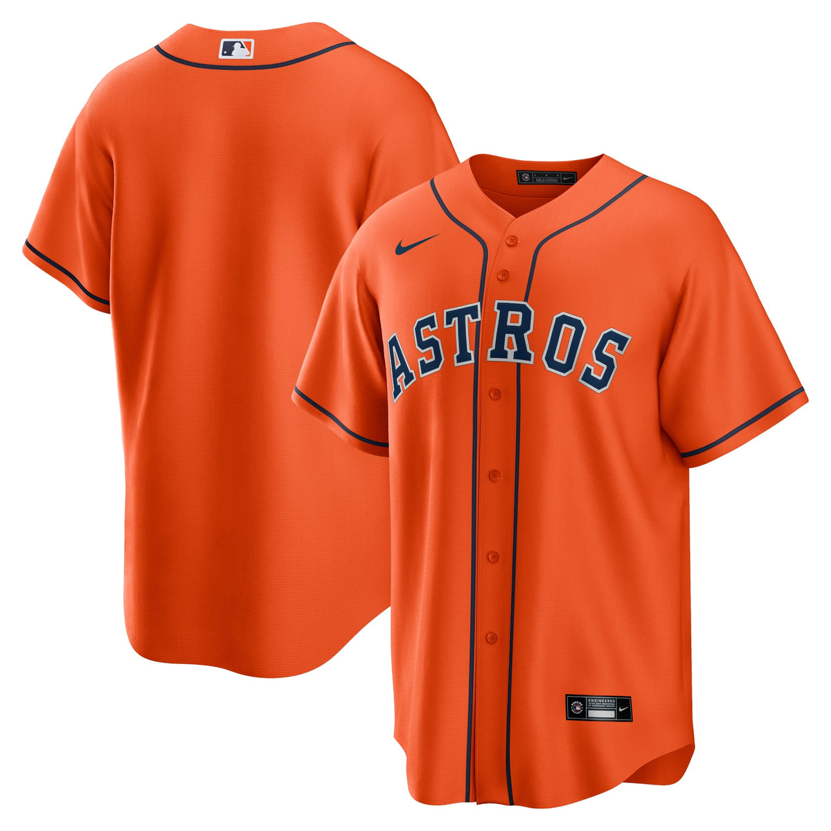 Houston Astros Nike White Home Replica Team Jersey