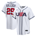 USA Baseball Cal Raleigh Nike White 2026 World Baseball Classic Home Stadium Jersey