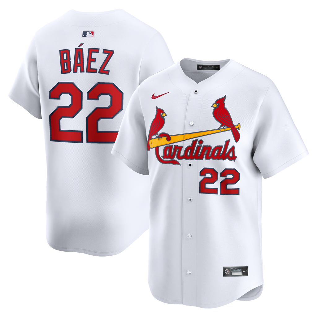 St. Louis Cardinals Joshua Báez Nike White Home Limited Player Jersey