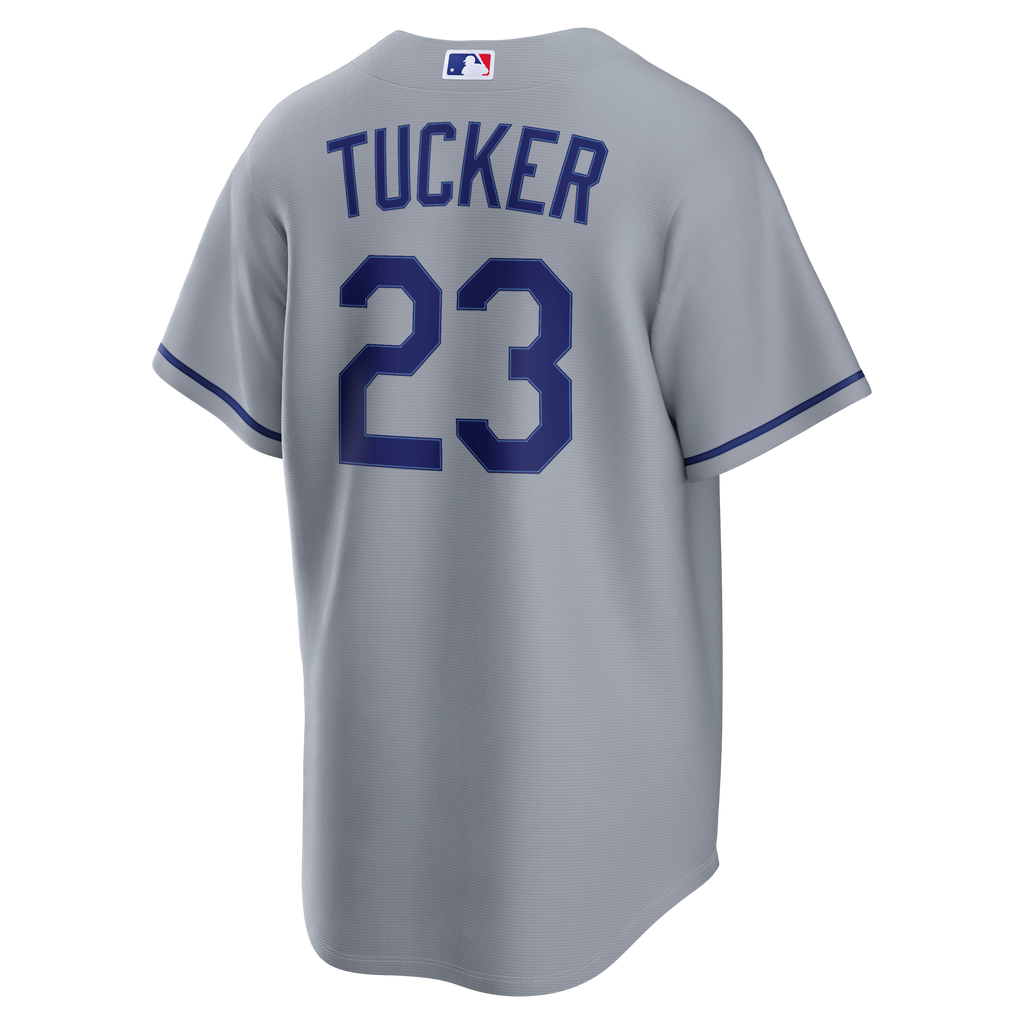 Los Angeles Dodgers Kyle Tucker Nike Gray Road Replica Jersey