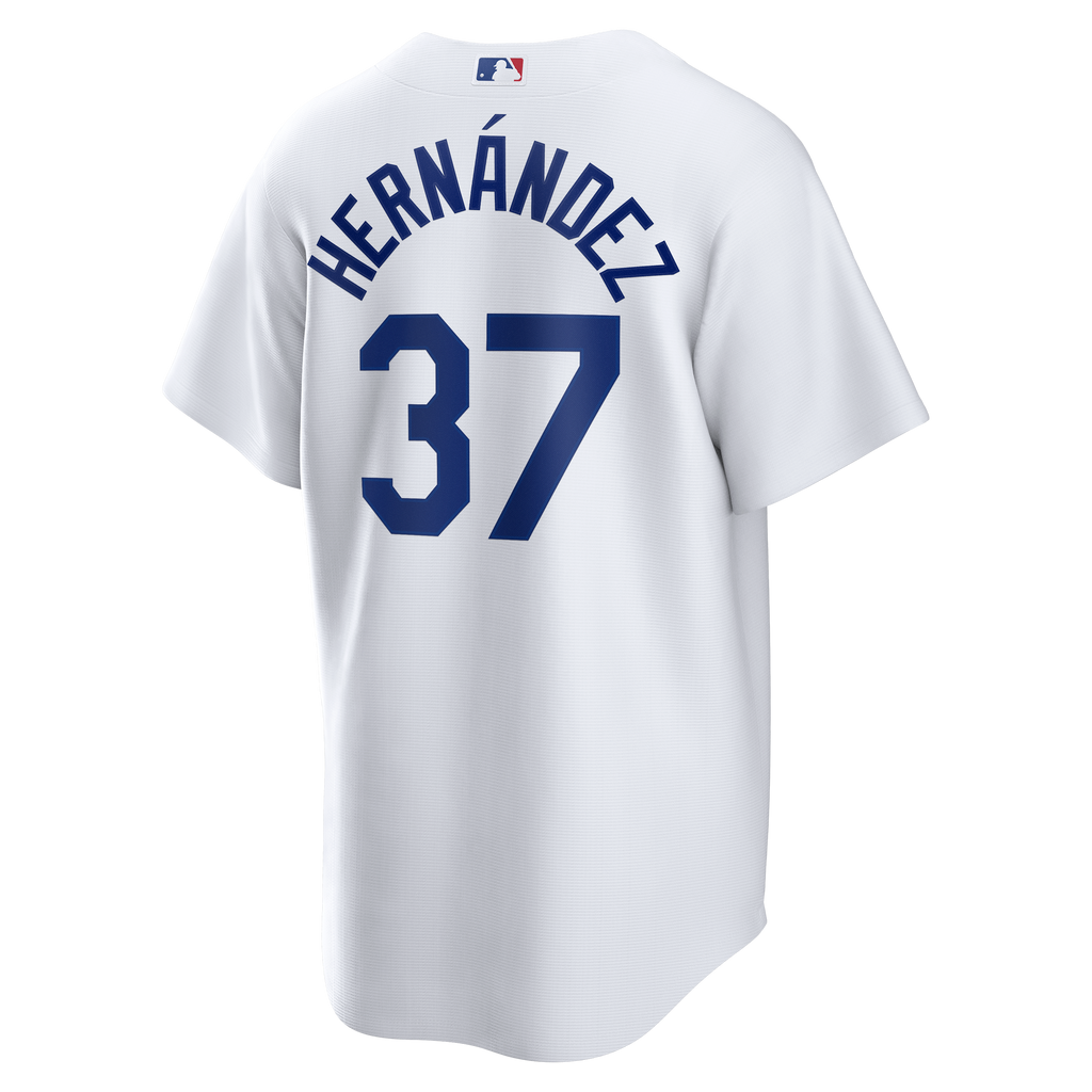 Los Angeles Dodgers Teoscar Hernández Nike White Home Replica Jersey