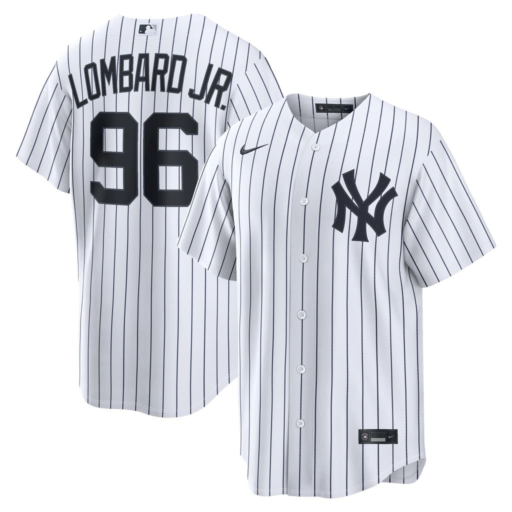 New York Yankees George Lombard Jr. Nike White Home Replica Jersey