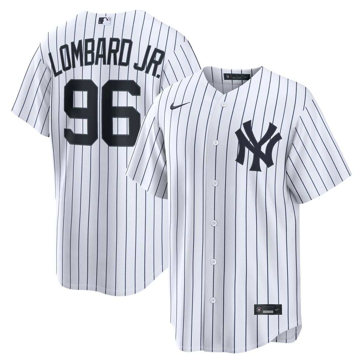 New York Yankees George Lombard Jr. Nike White Home Replica Jersey