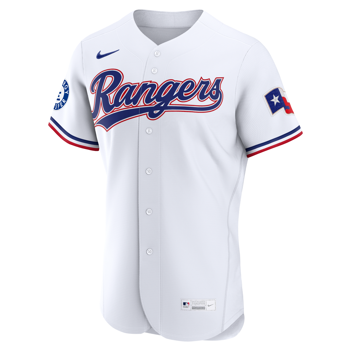 Texas Rangers Corey Seager Nike White Home Authentic Sponsor Patch Jersey