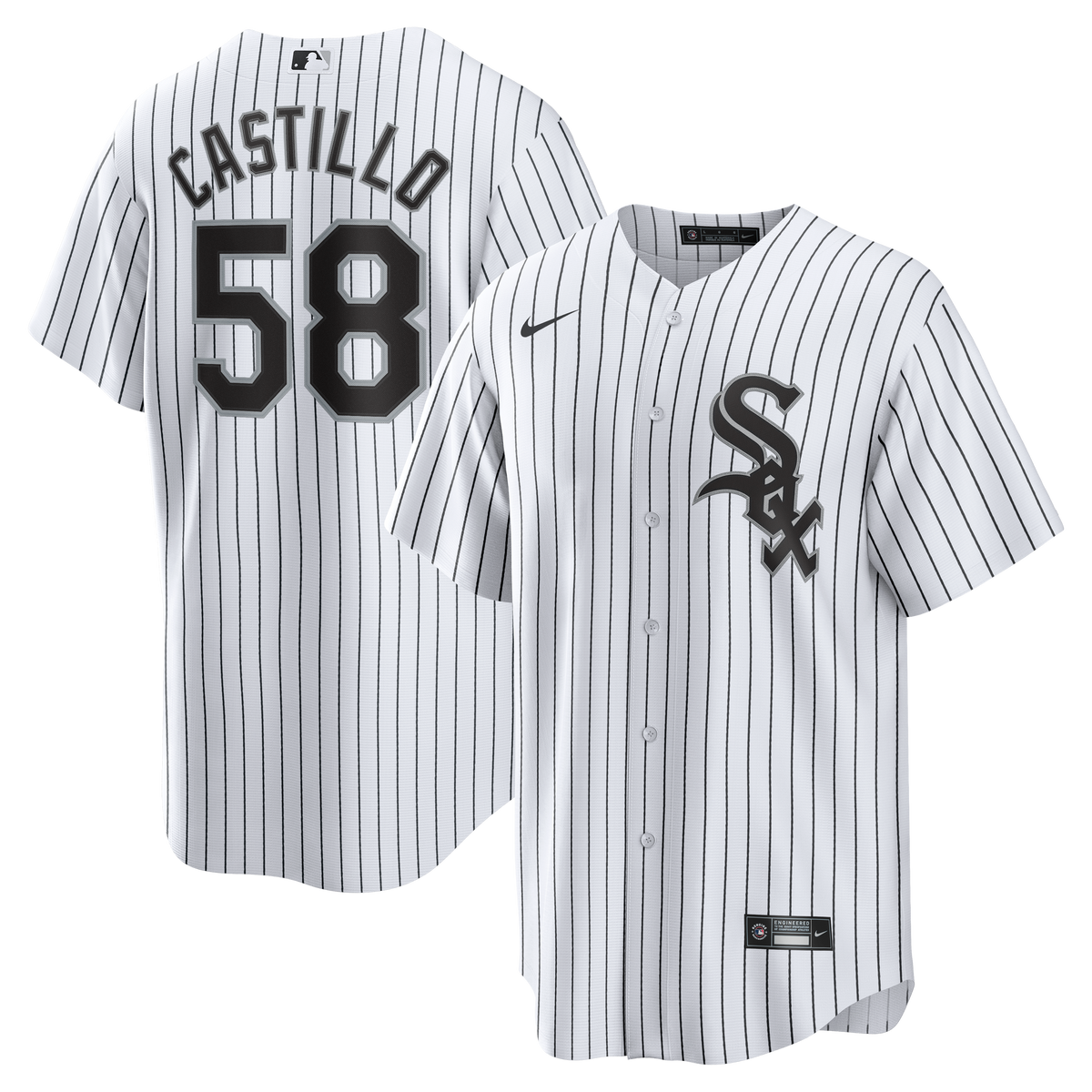Chicago White Sox Luis Castillo Nike White Home Replica Jersey