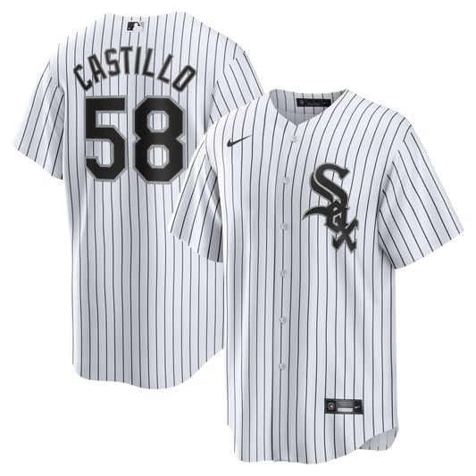 Chicago White Sox Luis Castillo Nike White Home Replica Jersey