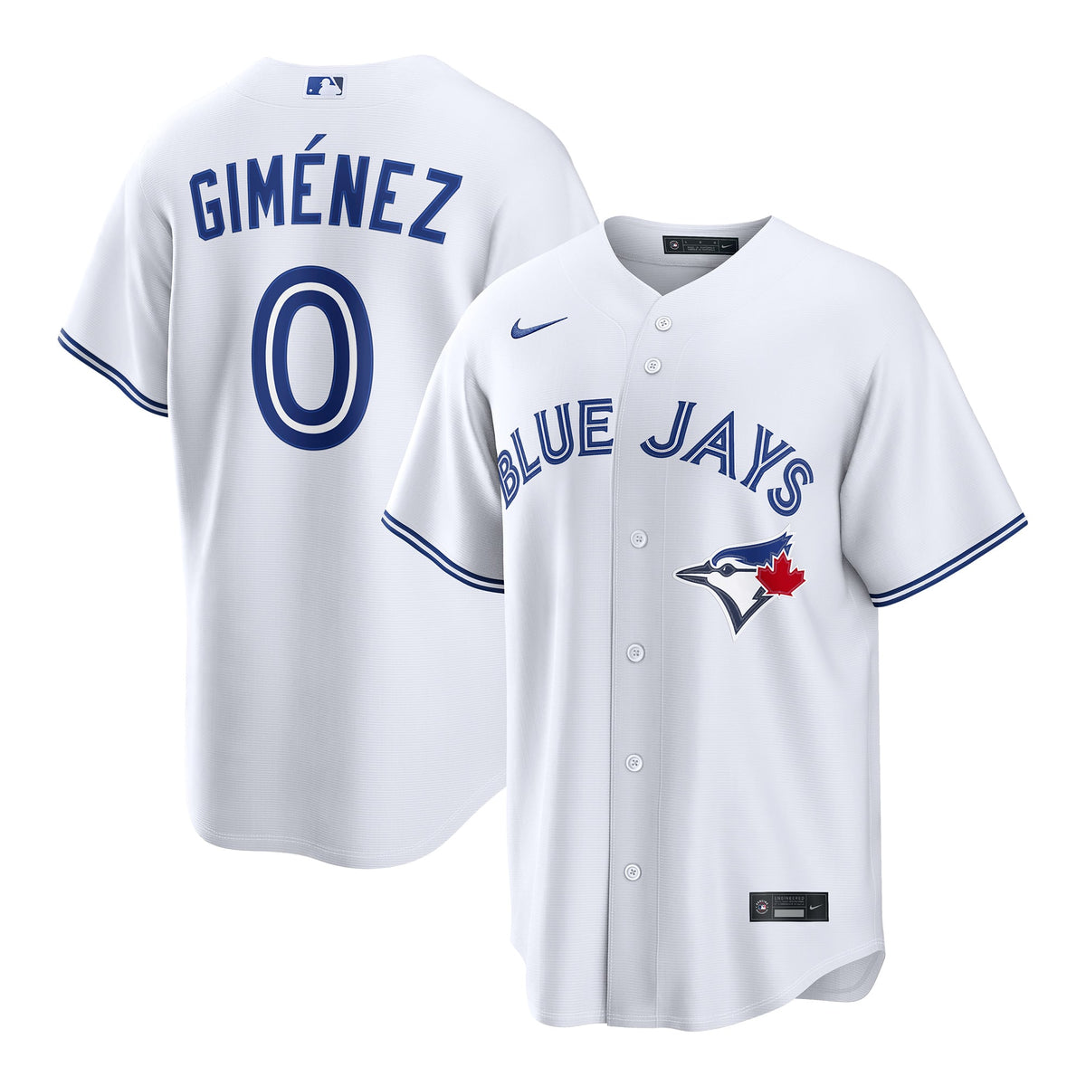 Toronto Blue Jays Andrés Giménez Nike White Home Replica Jersey