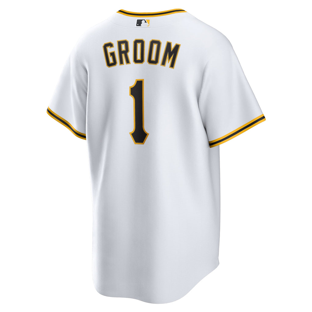 Pittsburgh Pirates Nike White #1 Groom Home Replica Jersey