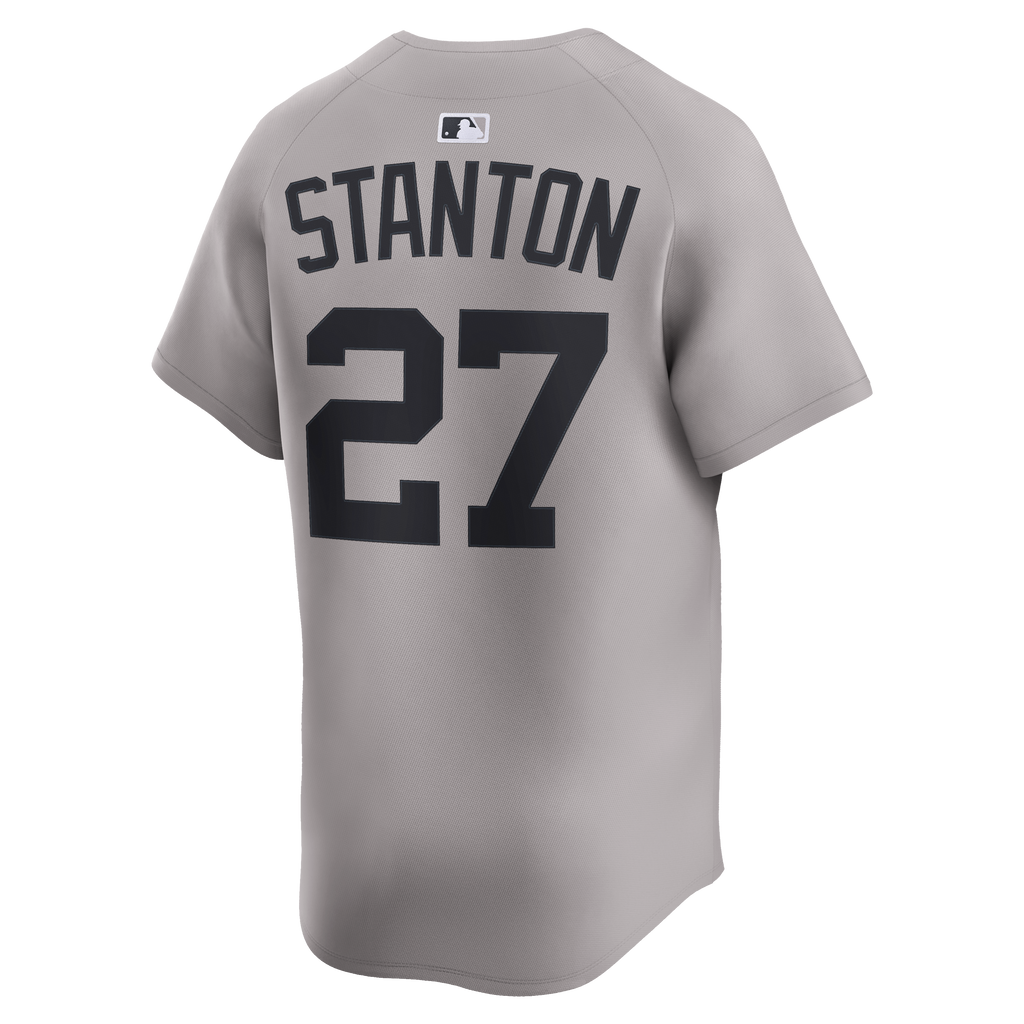 New York Yankees Giancarlo Stanton Nike Gray Road Limited Jersey