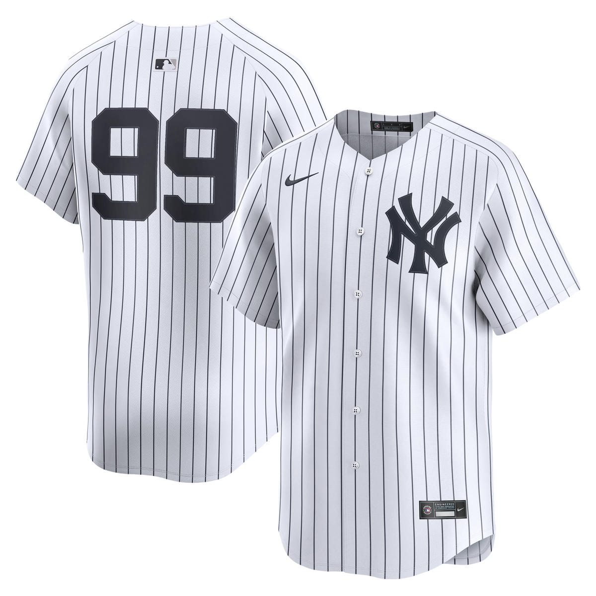 New York Yankees Aaron Judge Nike White Home Limited Player Jersey