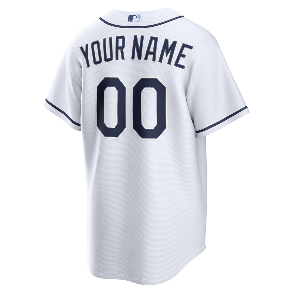 Tampa Bay Rays Nike White Home Replica Custom Jersey