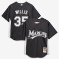 Florida Marlins Dontrelle Willis Mitchell & Ness Black Authentic Batting Practice Jersey