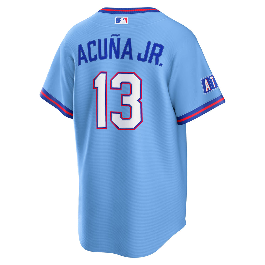 Atlanta Braves Ronald Acuña Jr. Nike Powder Blue 2026 City Connect Stadium Jersey