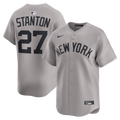 New York Yankees Giancarlo Stanton Nike Gray Road Limited Jersey