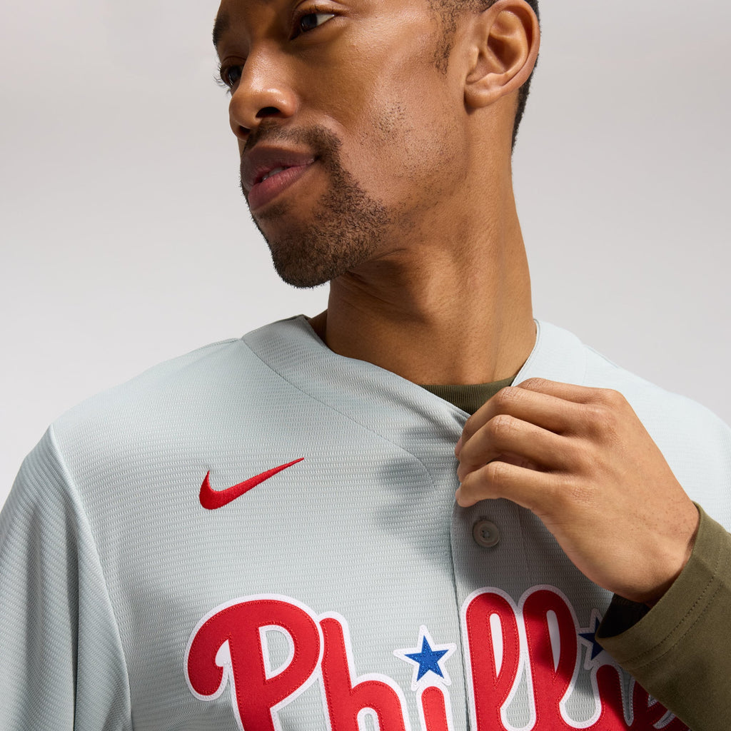 Philadelphia Phillies Bryce Harper Nike Gray Road Replica Jersey