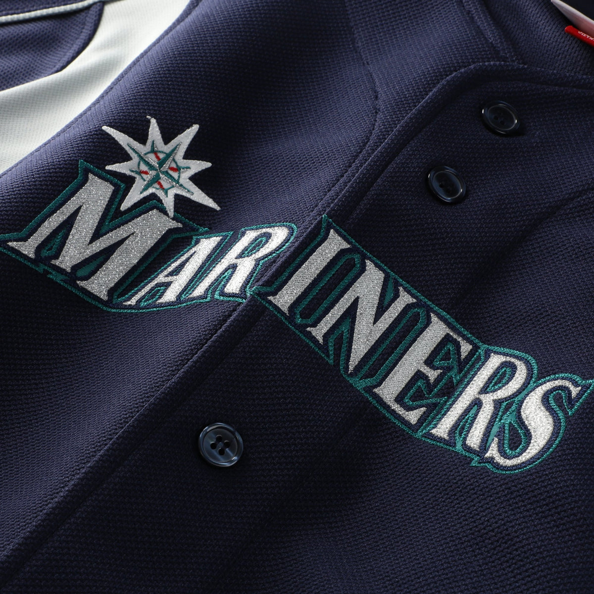 Seattle Mariners Ichiro Suzuki Mitchell & Ness Navy Cooperstown Collection Batting Practice Jersey
