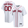Boston Red Sox Nike White Home Stadium Custom Jersey