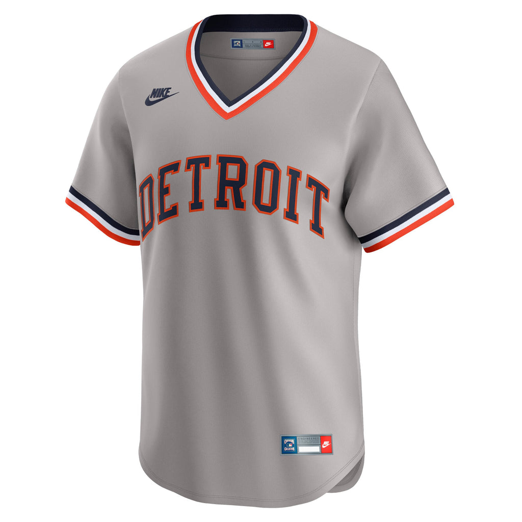 Detroit Tigers Alan Trammell Nike Gray Cooperstown Collection Limited Jersey