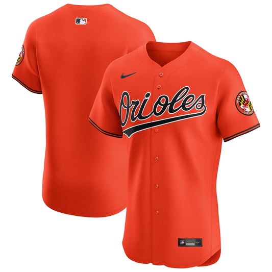 Baltimore Orioles Nike Orange Alternate Vapor Premier Elite Patch Jersey