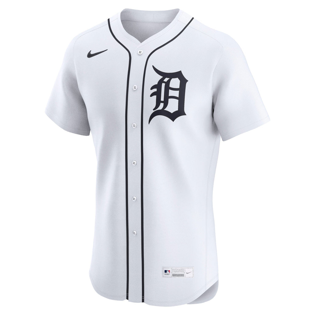 Detroit Tigers Nike White Home Elite Jersey