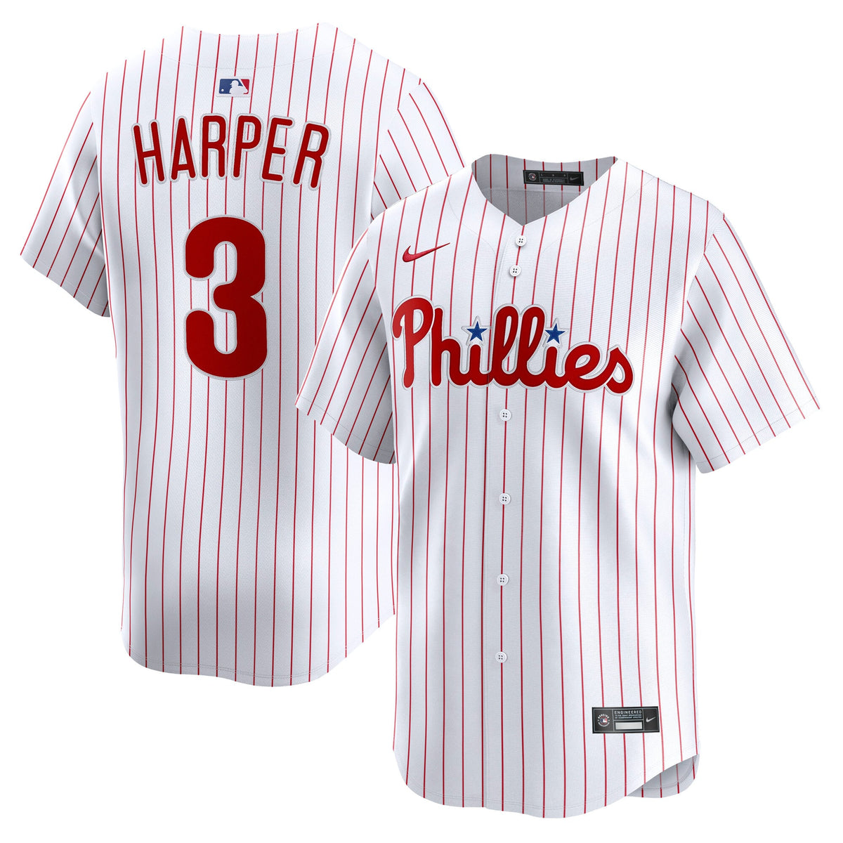 Philadelphia Phillies Bryce Harper Nike Gray Road Limited Player Jersey
