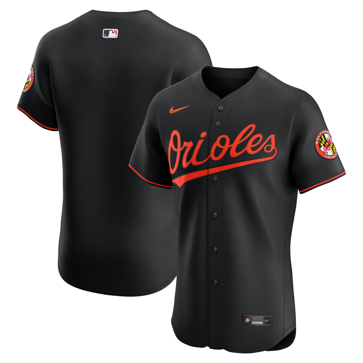 Baltimore Orioles Nike Orange Alternate 2 Elite Jersey