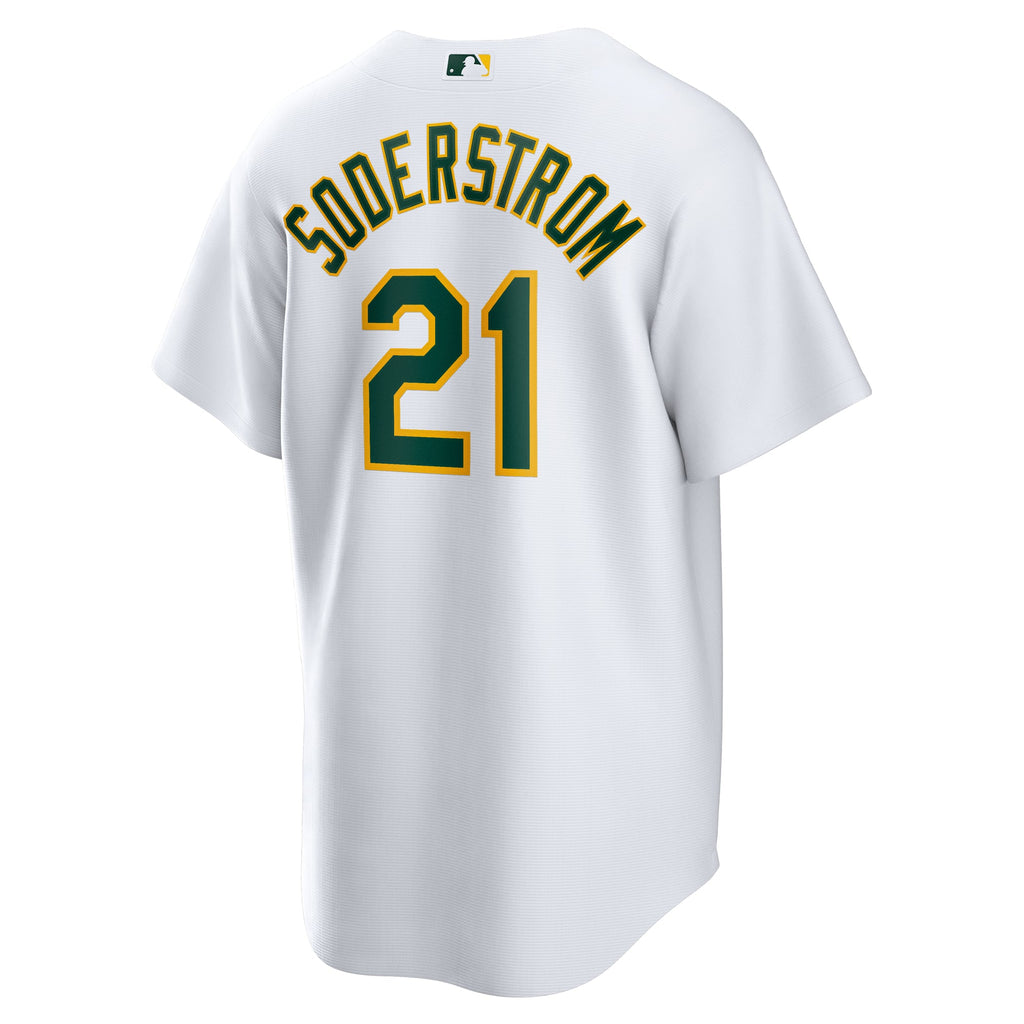 Athletics Tyler Soderstrom Nike White Home Replica Jersey