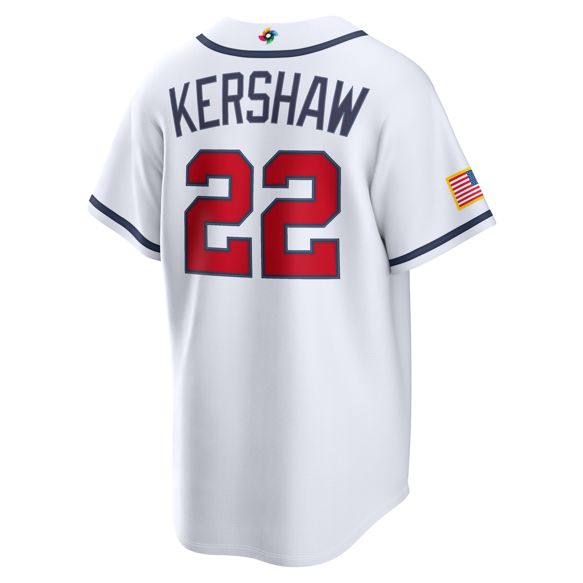 USA Baseball Clayton Kershaw Nike White 2026 World Baseball Classic Home Stadium Jersey