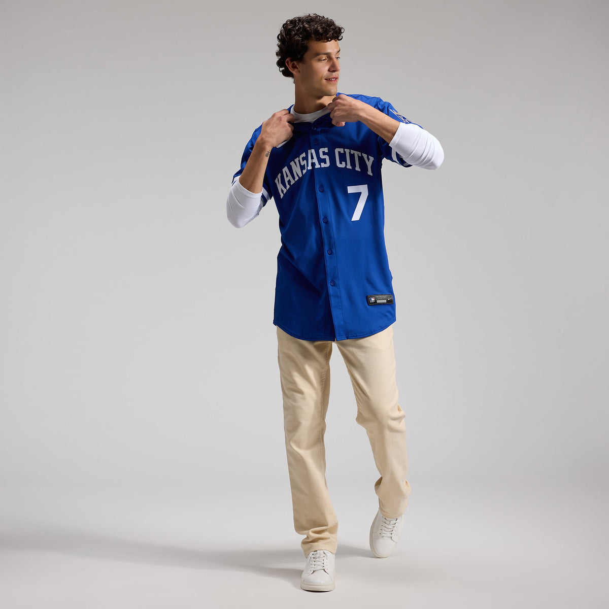 Kansas City Royals Bobby Witt Jr. Nike White Home Elite Player Jersey