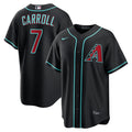 Arizona Diamondbacks Corbin Carroll Nike Black Alternate Replica Jersey