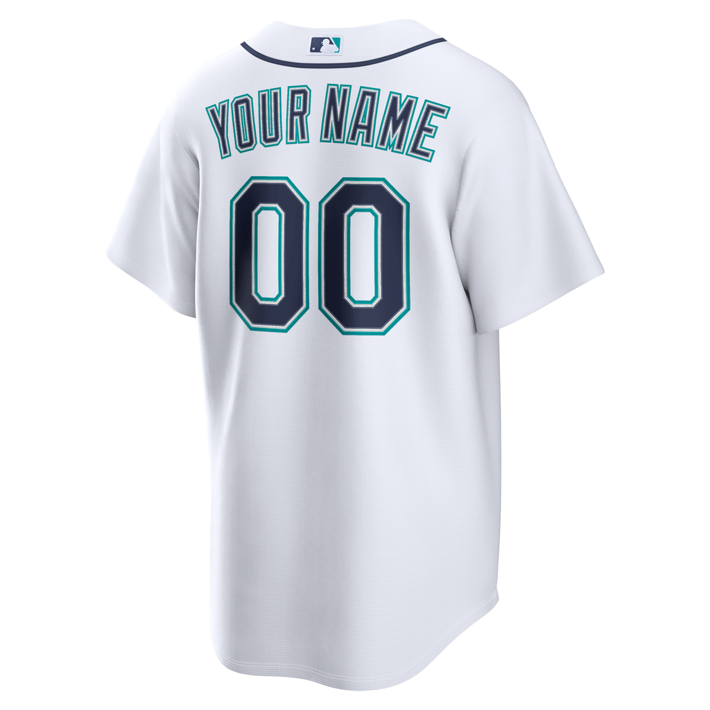 Seattle Mariners Nike White Home Replica Custom Jersey